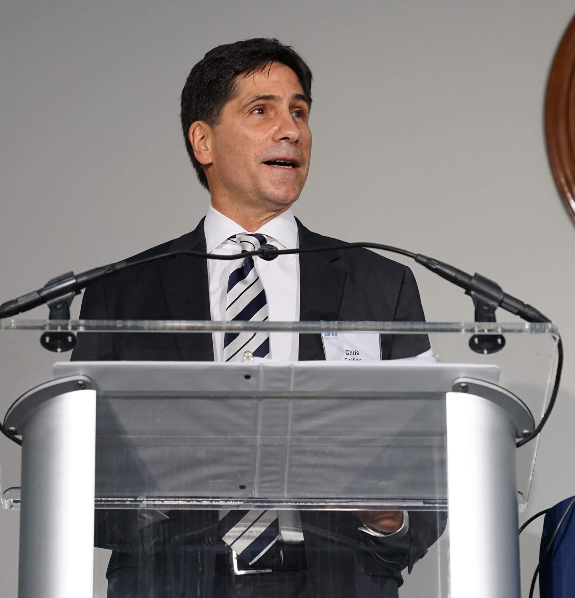 Addressing the amfAR Capitol Hill Conference. (Photo: amfAR)